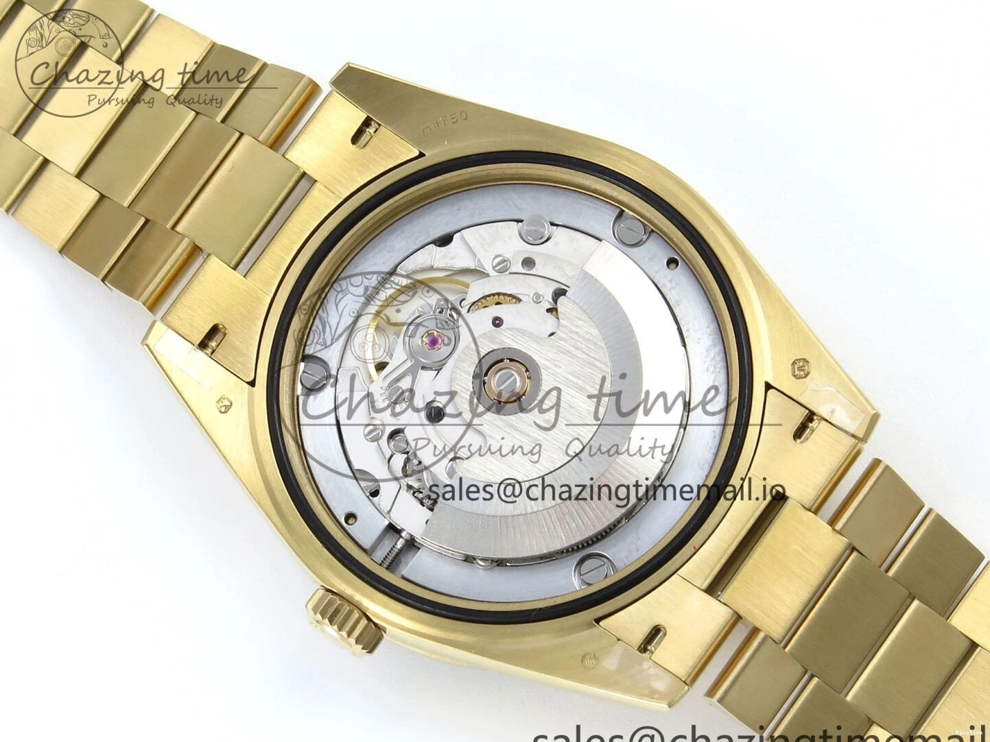 MiroTime 0314 DayDate 40 YG QF 1:1 Best Edition Pink Diamonds Dial Diamonds Bezel on President Bracelet A2836 V5 (Gain Weight) ZipUp 488